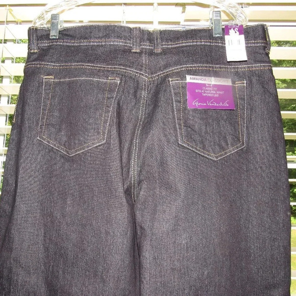 NWT GLORIA VANDERBILT Amanda High Waist Jeans 18 - Picture 2 of 5